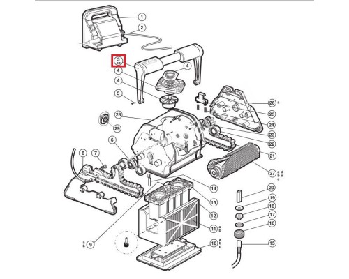Ручка для пылесоса TigerShark 2/QC (RCX76007)