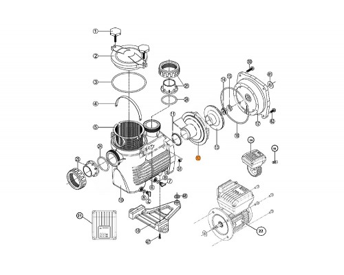 Диффузор насоса KS Kripsol RKS 120.A/RBH0006.03R/RPUM0012.03R