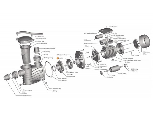 Рабочее колесо насоса HFC 1503 Happy Pump