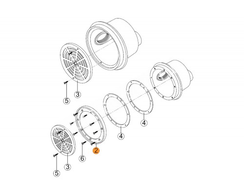 Фланец-кольцо донного слива SRPL Kripsol RRP 020.A/RDRP0002.00R