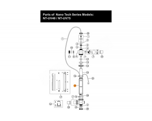 Блок питания установки ультрафиолетовой Emaux Nano Tech UV75T E130411
