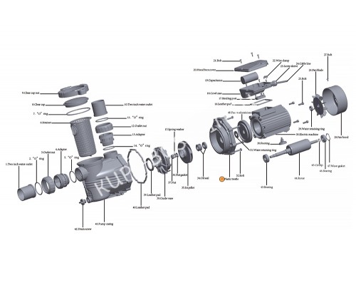 Крышка задняя насоса HFC 02 Happy Pump