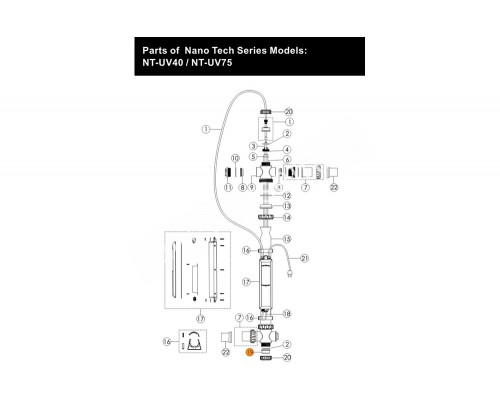 Прокладка-кольцо (d76xd6) корпуса установки ультрафиолетовой NT-UV40-T/NT-UV75-T Emaux 111202472