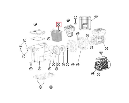 Корзина префильтра к насосам серии Super Pump (SPX1600M)