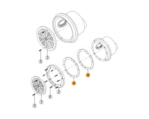 Прокладка фланца резиновая для донного слива SRPL (1шт.) Kripsol RRP 040.A/RDRP0004.00R