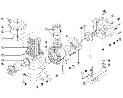 Подставка насоса KA,KAP Kripsol RKA 180.A/RBH0009.02R