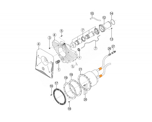 Муфта д.20 подсоединения гибких шлангов противотока HIDROJET RCC 024.A