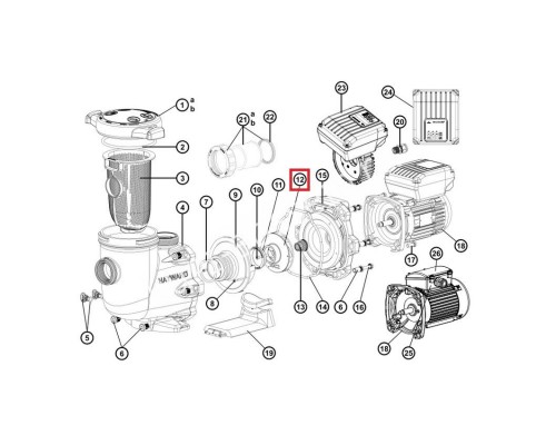 Крыльчатка Hayward TriStar SP32201-SP2203 (SPX3220C)