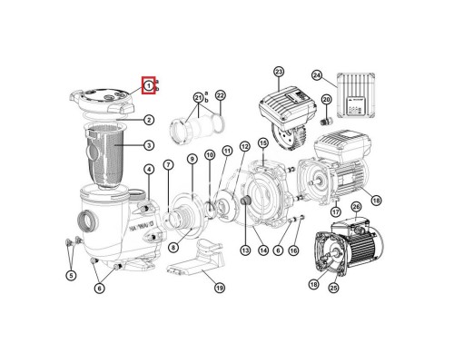 Крышка префильтра для насосов серии TriStar (SPX3200DLS)