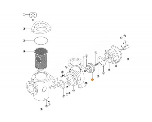 Крыльчатка насоса KRF-1260 Kripsol RKF 133.A/RPUM0013.38R