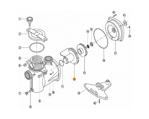 Диффузор насоса NK Kripsol RNK 120.A/RBH0006.00R/RPUM0012.00R