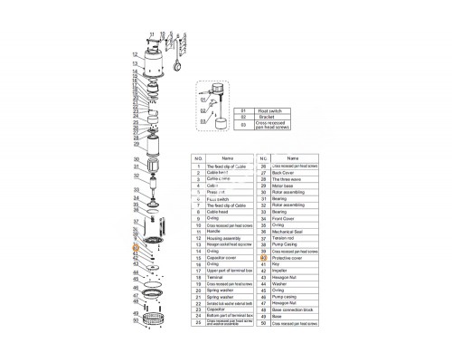 Рабочее колесо насоса QCK100 Mayer Schwimmbad LX A03010272