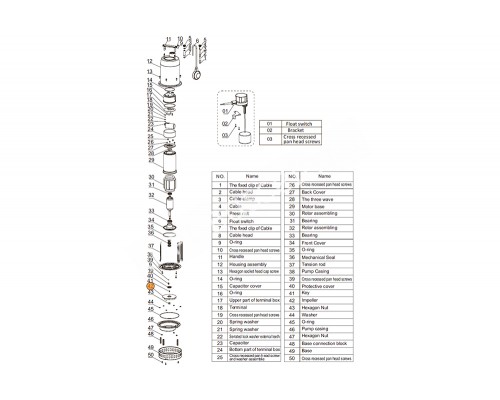 Прокладка-кольцо d200*3.55 крышки нижней насоса QCK55-200 Mayer Schwimmbad LX F02010191