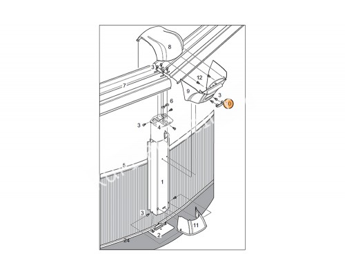 Комплект заглушек декоративных (6шт.) б-на J-4000 (овал, круг) 1490523