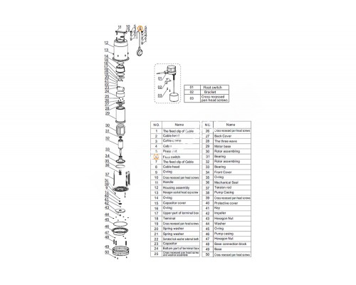 Рабочее колесо насоса QCK75 Mayer Schwimmbad LX A03010271