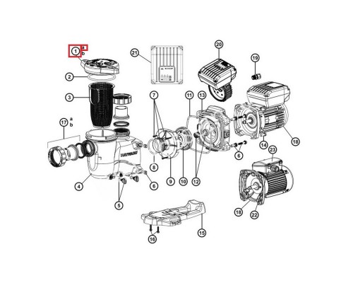 Крышка префильтра MAX-FLO XL (SPX2300DLS)