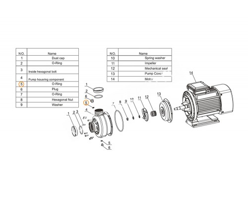Заглушка насоса DWK Mayer Schwimmbad LX A29010001