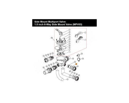 Адаптер  с внешней резьбой муфты разъемной 6-ти поз. вентиля 1 1/2 Emaux (01013018)