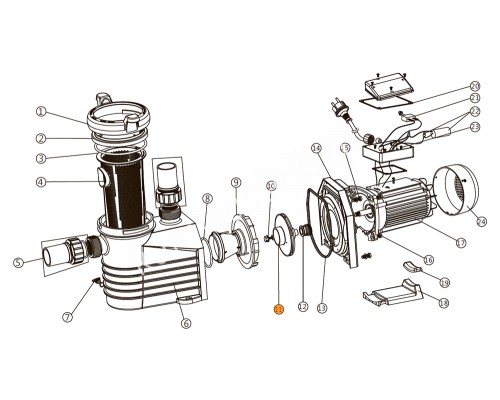 Рабочее колесо насоса E-Turbo ET300 Emaux 420360824