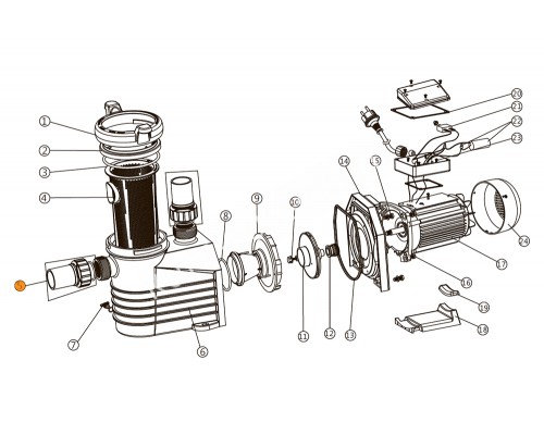 Рабочее колесо насоса E-Turbo ET300 Emaux 420360824