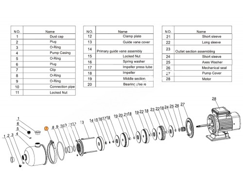 Хомут корпуса насоса CMF Mayer Schwimmbad LX A32010004