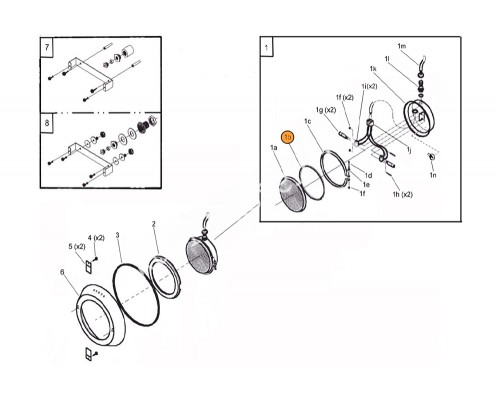 Прокладка-кольцо резиновое крышки контактов лампы и стекла для накладного прож. Pahlen 122629/633355