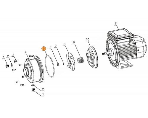 Рабочее колесо насоса DWK150 Mayer Schwimmbad LX A03010048