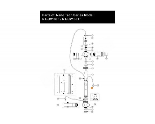 Блок питания установки ультрафиолетовой Emaux Nano Tech UV130-TF Е130412