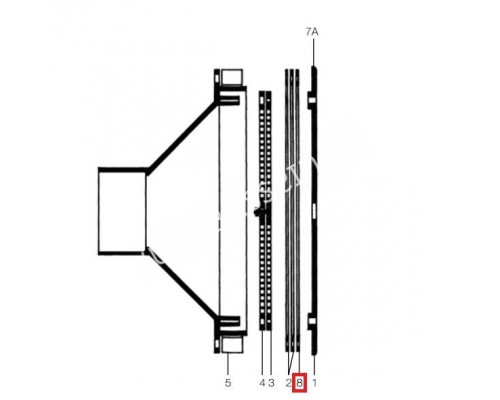 Фланец Hayward для заборника на 40 м3/ч BR3X22090
