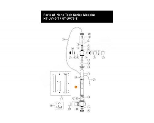 Блок питания установки ультрафиолетовой Emaux Nano Tech UV40T Е130410
