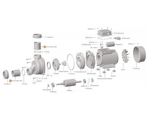 Втулка муфты d50 насоса HSPA Happy Pump