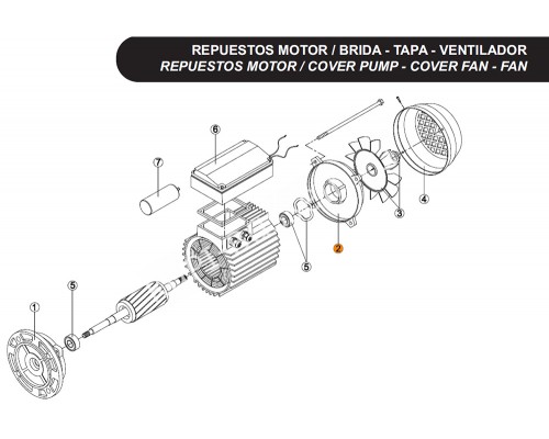 Двигатель к насосу KS-150 (380В) Kripsol (5031.A)/RBM0031.10R/RMOT5031.10R
