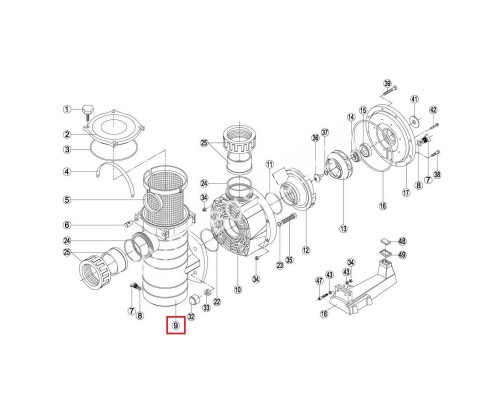Корпус предфильтра насоса Kripsol Fiberpool (KAN) BCP500-1250