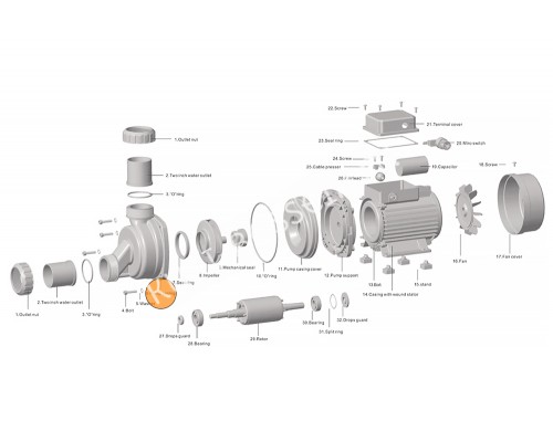 Корпус насоса HSPA Happy Pump