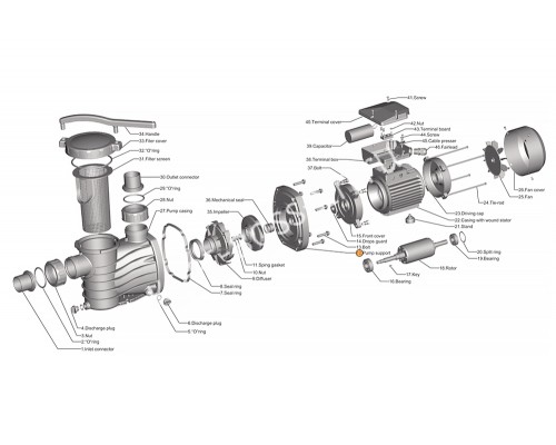 Крышка задняя насоса HFC 03 Happy Pump