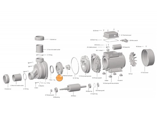 Рабочее колесо насоса HSPA 801 Happy Pump