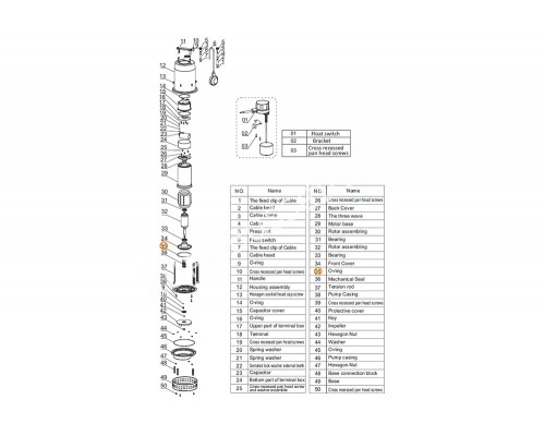 Поплавковый выключатель Mayer Schwimmbad LX E06050016