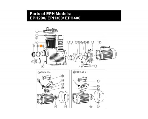 Прокладка-кольцо d 80,5*5,3 муфты 63/75 мм насоса EPH Emaux 111040024/02010043