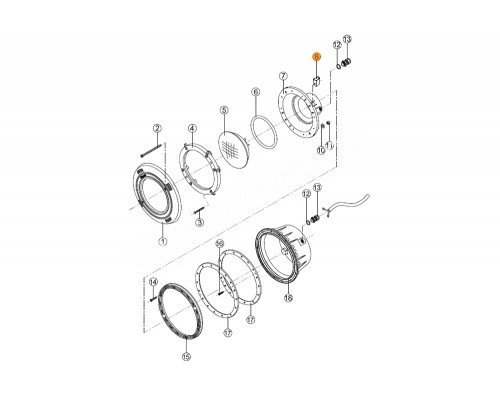 Скоба-фиксатор прожектора в нише закладной прожекторов PHM-300, PLM-300 Kripsol RPN 089.A