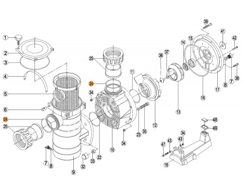 Прокладка-кольцо муфты насоса KA,KAP Kripsol RKA 240.A