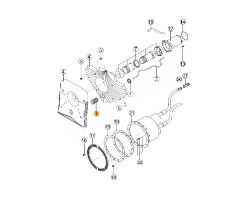 Пневмо-кнопка HIDROJET RCC 001.A/RUSS0001.00R