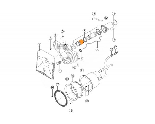 Труба - регулятор доступа воздуха противотока HIDROJET Kripsol RCC.008.A