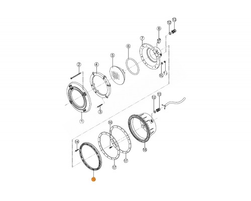 Фланец-кольцо прожектора PLM-300 Kripsol RPN 150.A/RUWL0015.00R