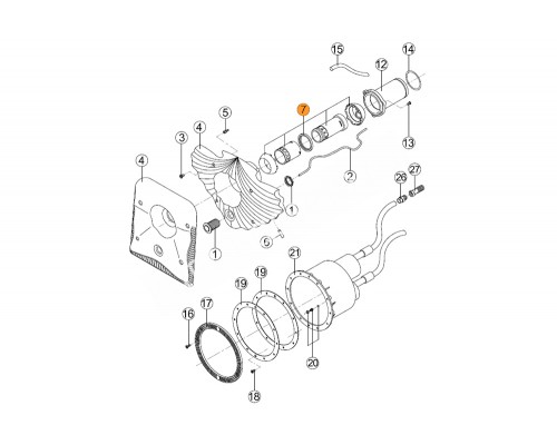 Сопло противотока HIDROJET Kripsol RUSS0007.00R