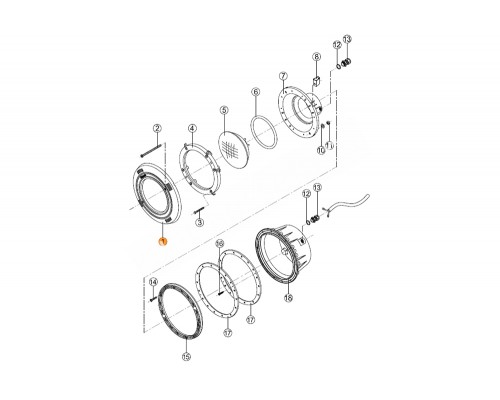 Рамка лицевая к прожекторам PHM-300, PLM-300  Kripsol RPN 010.A/RUWL0001.00R
