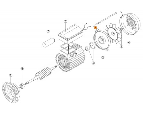 Болт стяжной эл.двигателя OK, KS