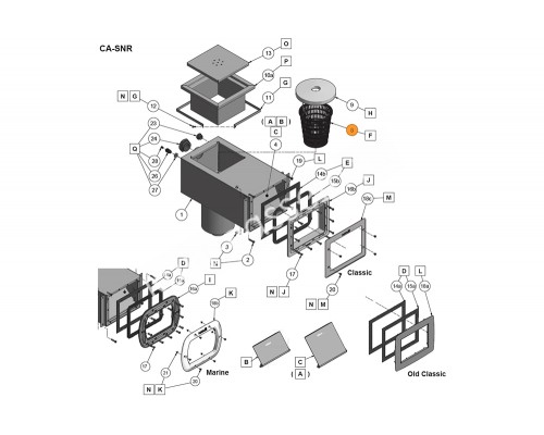 Фильтр грубой очистки к скиммеру из нерж. стали Pahlen (51245/631010)