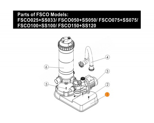 Втулка М8 (AISI304) платформы общей для фильтра картриджного СЕ и насоса SS Emaux 590003024
