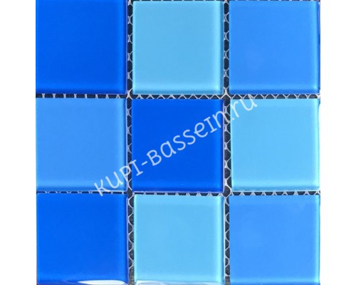Мозаика для бассейна стеклянная Aquaviva Cristall Light Blue (48 мм)