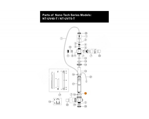 Блок питания установки ультрафиолетовой Emaux Nano Tech NT-UV87-TO Ozone E130402